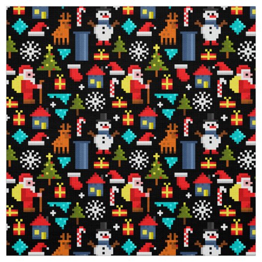 Pixel Christmas Stoff (Muster)