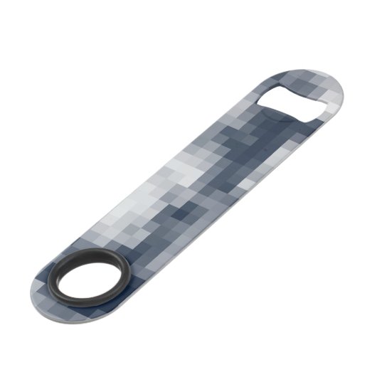 Pixel Cloud-Design Flaschenöffner (Vorderseite Schrägansicht)