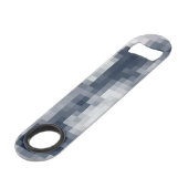 Pixel Cloud-Design Flaschenöffner (Rückseite Schrägansicht)