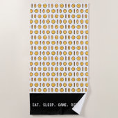 Pixel-Coin-Muster Strandtuch (Vorderseite)