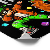Pixel Dab Gamer Style Birthday Gift For Boys 4  Poster (Ecke)