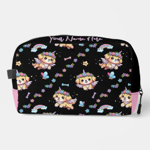 Pixel der Puppenkorn Whimsical Dog Toilettenbeutel Waschbeutel