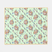 Pixel des Puppenhundes-Kinderzimmer Fleecedecke (Vorderseite (Horizontal))