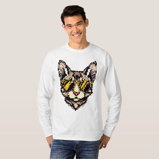 Pixel Devon Rex T-Shirt (Vorne ganz)