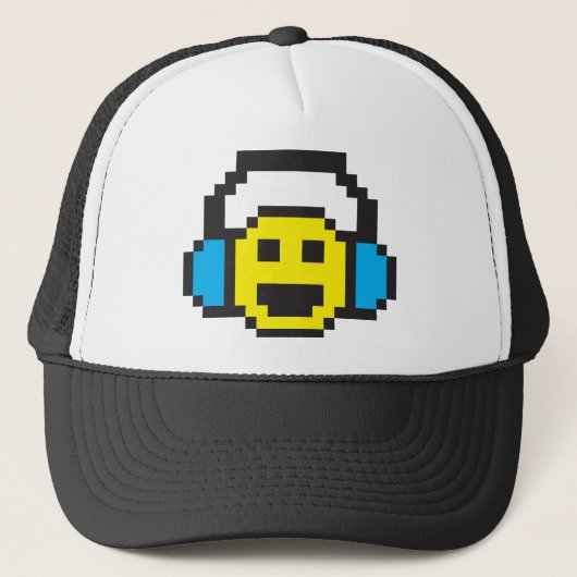 Pixel DJ Truckerkappe (Vorderseite)