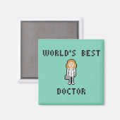 Pixel Doctor Magnet (Vorderseite/Rückseite)