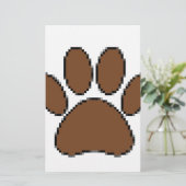 Pixel Dog PW Print Briefpapier (Stehend Vorderseite)