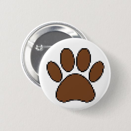 Pixel Dog PW Print Button (Vorne & Hinten)