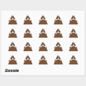 Pixel Dog PW Print Dreieckiger Aufkleber (Blatt)