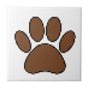 Pixel Dog PW Print Fliese