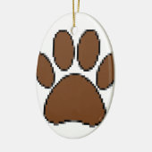 Pixel Dog PW Print Keramikornament (Links)