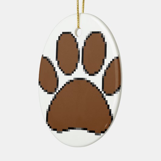 Pixel Dog PW Print Keramikornament (Links)
