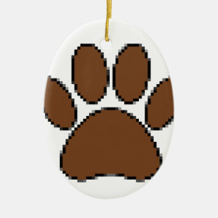 Pixel Dog PW Print Keramikornament