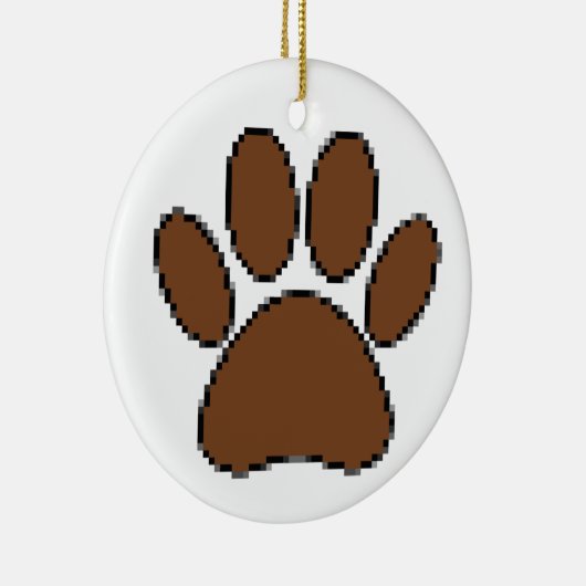 Pixel Dog PW Print Keramikornament (Rechts)