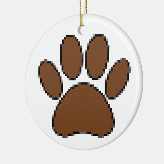 Pixel Dog PW Print Keramikornament (Links)