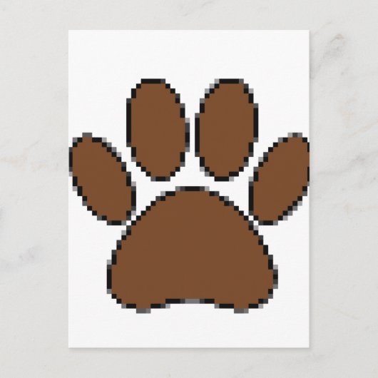 Pixel Dog PW Print Postkarte (Vorderseite)