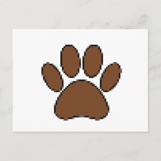 Pixel Dog PW Print Postkarte (Vorderseite)