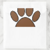 Pixel Dog PW Print Rechteckiger Aufkleber (Tasche)