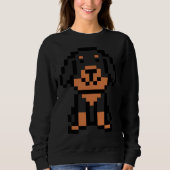 Pixel Dog Rottweiler Sweatshirt (Vorderseite)