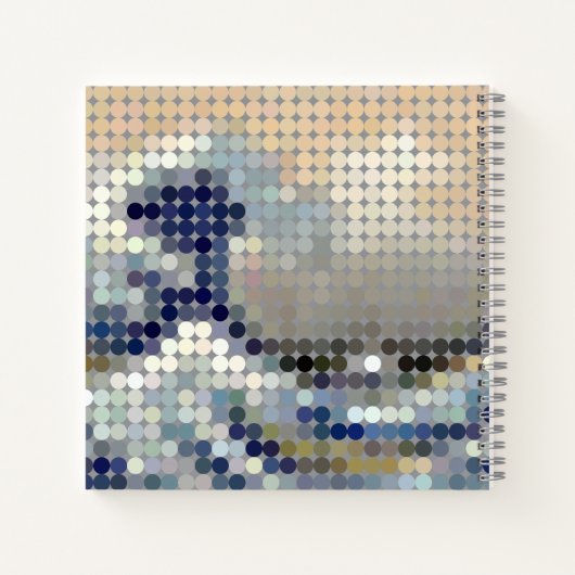 Pixel dot "The Great Wave" Notizblock (Rückseite)