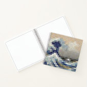 Pixel dot "The Great Wave" Notizblock (Innenseite)