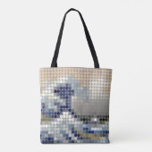 Pixel dot "The Great Wave" Tasche (Rückseite)