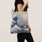 Pixel dot "The Great Wave" Tasche (Von Nahem)