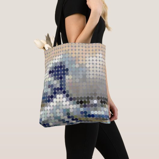 Pixel dot "The Great Wave" Tasche (Von Nahem)