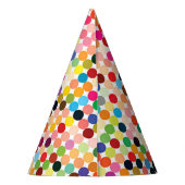 Pixel Dots Party Hat Partyhütchen (Rückseite)