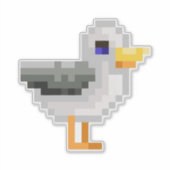 Pixel Duck Aufkleber (Vorderseite)