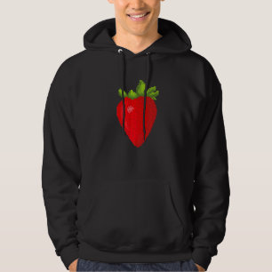 Pixel-Erdbeere Hoodie