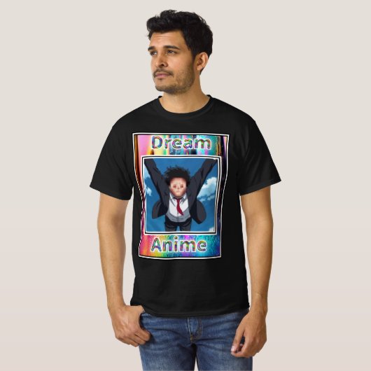 Pixel Face Dream Anime T-Shirt (Vorne ganz)