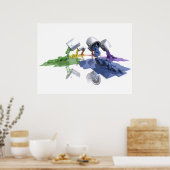 Pixel Farbe - Poster (Küche)