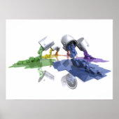 Pixel Farbe - Poster (Vorne)