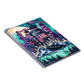 Pixel farbige Burg Notizblock (Rechte Seite)