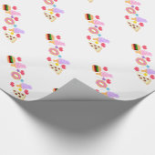 Pixel-Fertigkost-Kunst Geschenkpapier (Ecke)