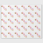 Pixel-Fertigkost-Kunst Geschenkpapier (Flach)