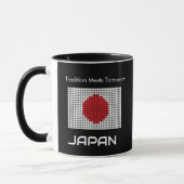 Pixel-Flagge Japans Tasse (Links)