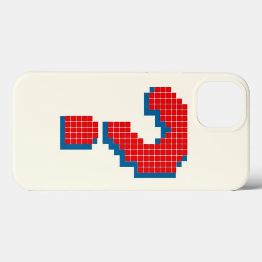 Pixel Fragezeichen - Retro Gaming Art Case-Mate iPhone Hülle (Rückseite (Horizontal))
