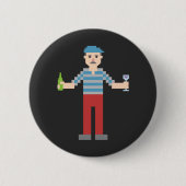 Pixel-Franzosen Button (Vorderseite)