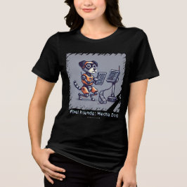 Pixel Friends: Mecha Dog (Robot Dog) (Frauenhemd) Tri-Blend Shirt