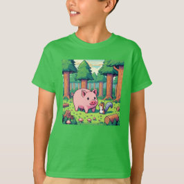 Pixel Friends: Waldschutz (Schwein) #14 T-Shirt