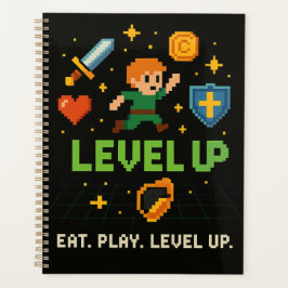 Pixel-Gamer-Planer - Level-Up-Retro-Organisator Planer