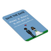 Pixel Gamer Save the Date Wedding Magnet (Rechte Seite)