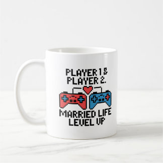 Pixel Gamer Wedding Art Kaffeetasse