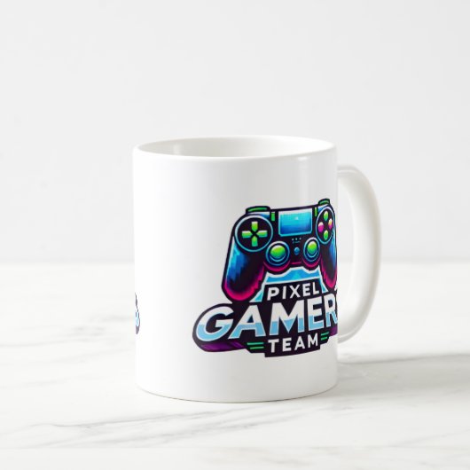 Pixel Gamers Team - Future Pro Gamer Kaffeetasse (VorderseiteRechts)
