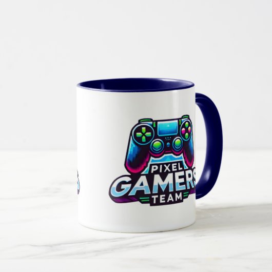 Pixel Gamers Team - Level Up Tasse (VorderseiteRechts)