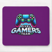 Pixel Gamers Team - Lila Gamer Mousepad (Vorne)