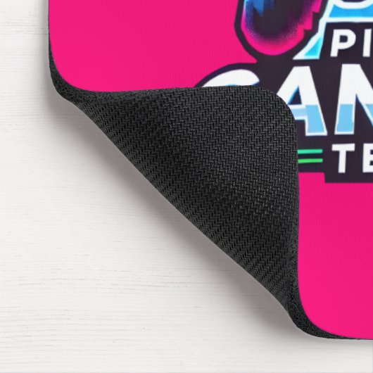Pixel Gamers Team - Neon Glitch Effekt Mousepad (Ecke)