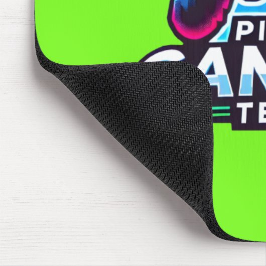 Pixel Gamers Team - Neon Green Glitch Mousepad (Ecke)